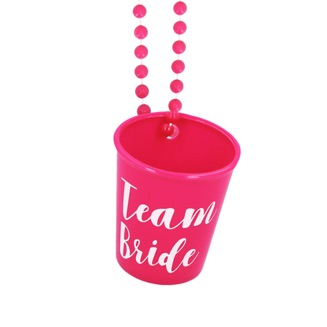 Boland Ketting met shotglaasje 'Team bride'