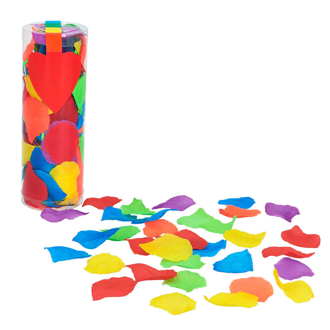 Boland Koker rozenblaadjes regenboog