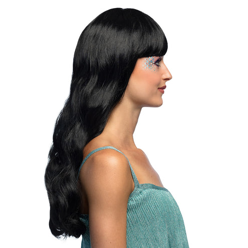 Boland Lange zwarte pruik Ocean