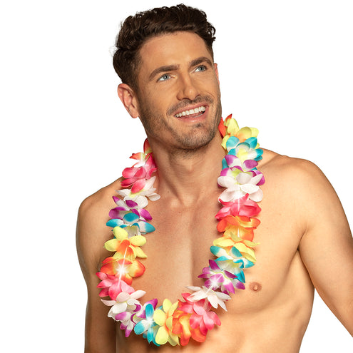 Boland LED hawaïkrans Zomerflits met lampjes