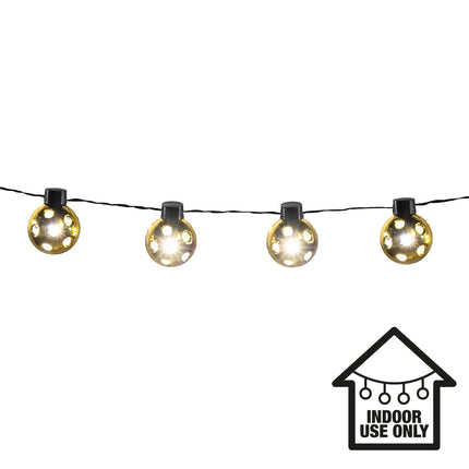 Boland LED lichtsnoer Partybal goud