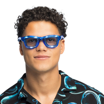 Boland LED partybril Blink blauw