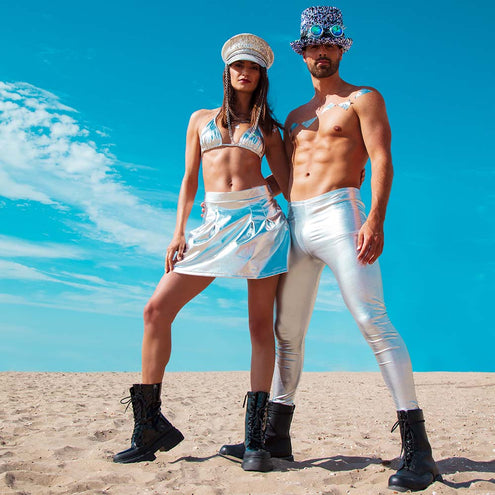 Boland Legging Glance zilver