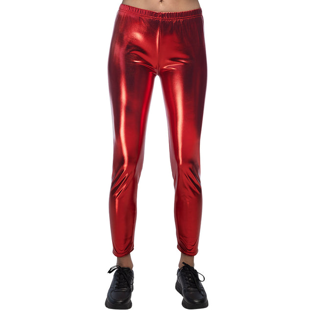 Boland Legging Metallic rood