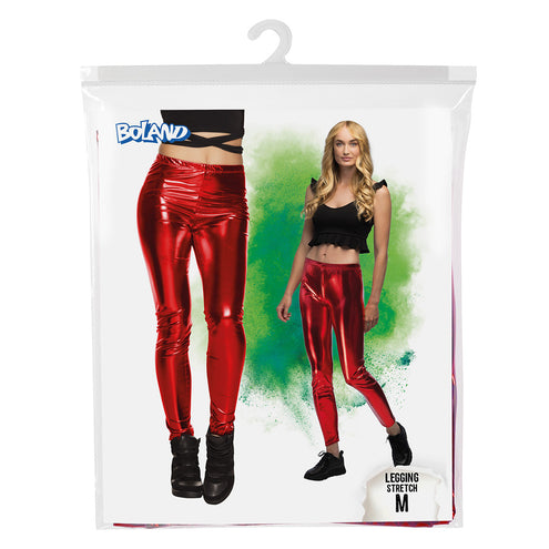 Boland Legging Metallic rood