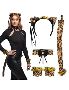 Boland Luipaard verkleed set compleet