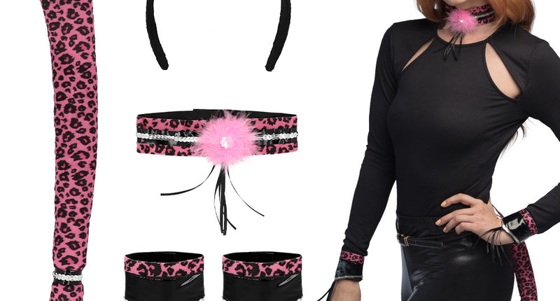 Boland Luipaard verkleed set roze