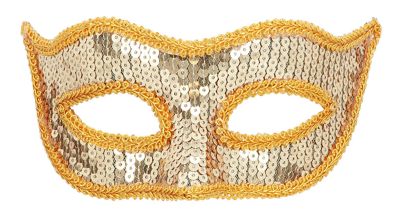 Boland Masker Venice pailletten goud