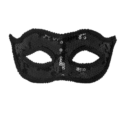 Boland Masker Venice pailletten zwart