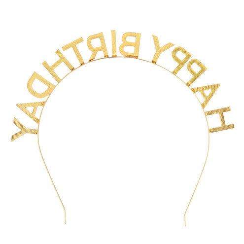 Boland Metalen diadeem 'Happy Birthday' haarband