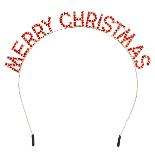 Boland Metalen diadeem 'Merry Christmas' haarband