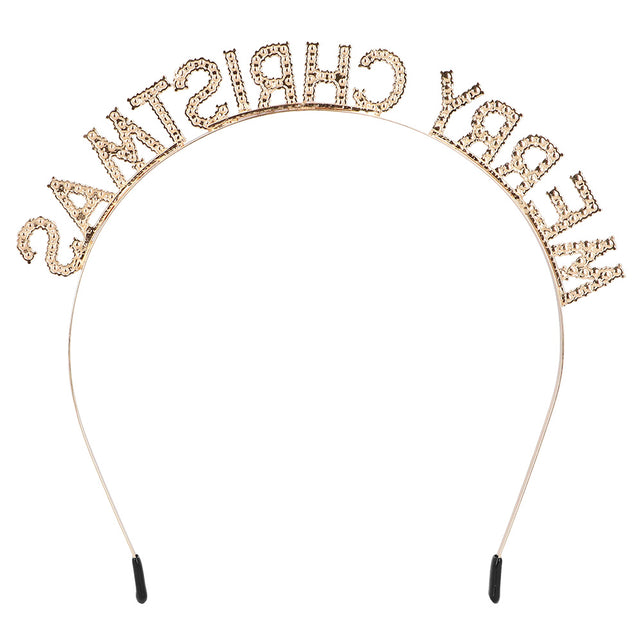 Boland Metalen diadeem 'Merry Christmas' haarband