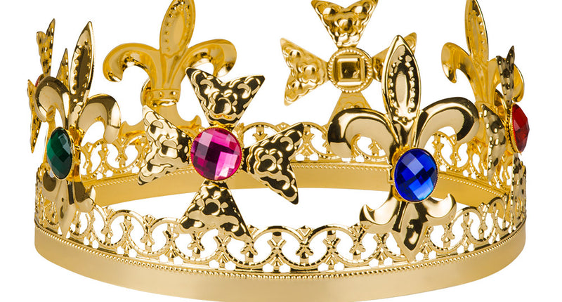 Boland Metalen kroon Royal king goud