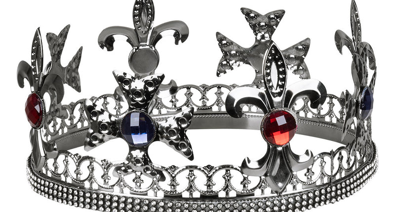 Boland Metalen kroon Royal king zilver