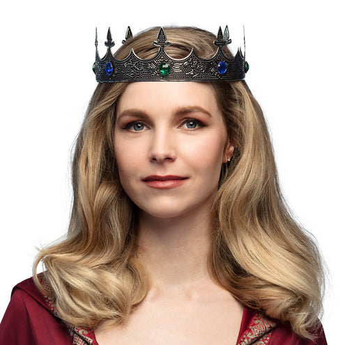 Boland Metalen kroon Royalty zilver koning