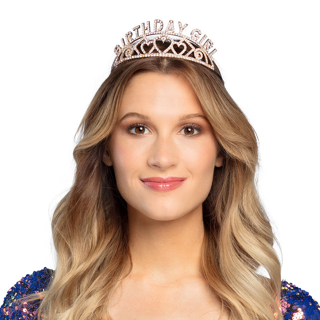 Boland Metalen tiara 'Birthday girl'