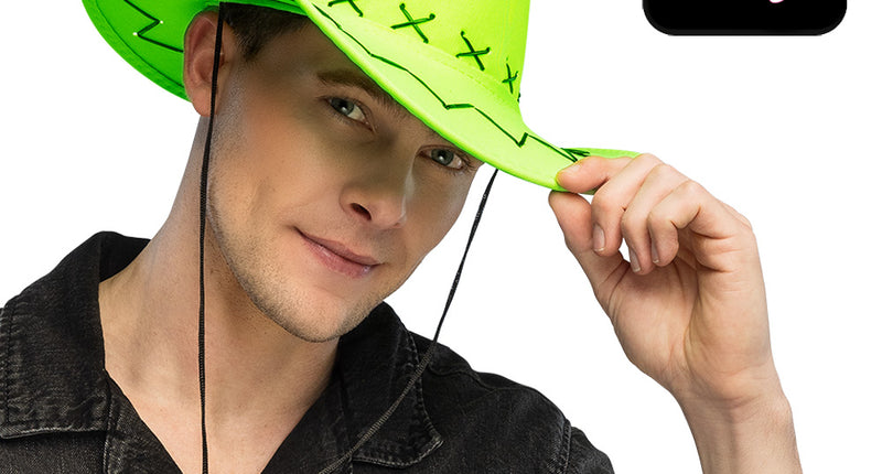 Boland Neon cowboyhoed Savanne neongroen (UV)