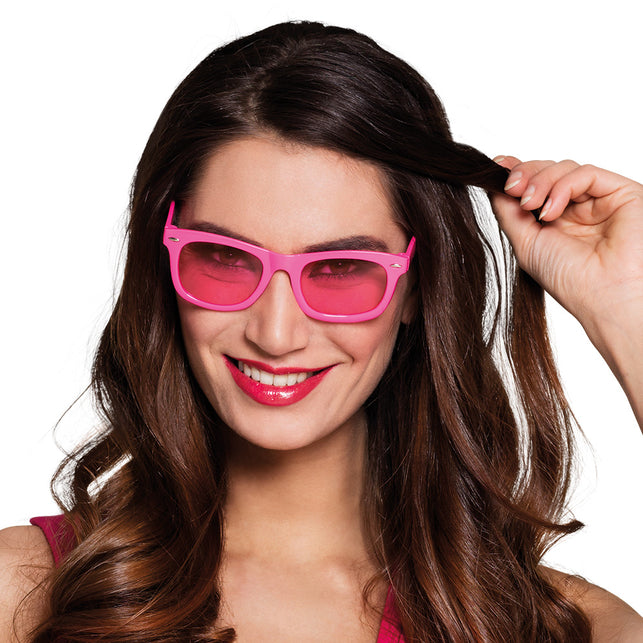 Boland Neon roze bril Dance