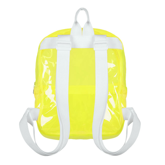 Boland Neongeel transparante rugzak Clarity (festival)