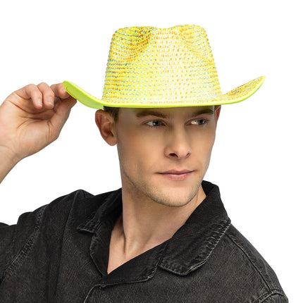 Boland Neongele cowboyhoed Aurora (UV western hoed)