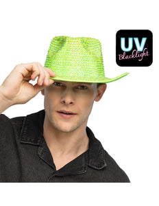 Boland Neongroene cowboyhoed Aurora (UV western hoed)