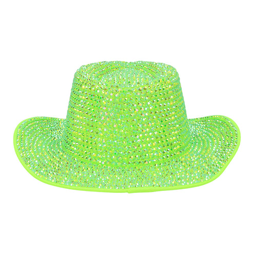 Boland Neongroene cowboyhoed Aurora (UV western hoed)