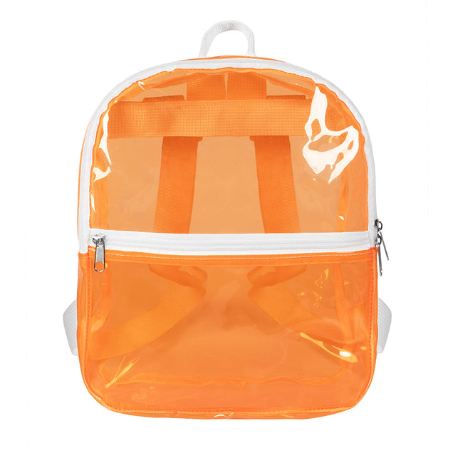 Boland Neonoranje transparante rugzak Clarity (festival)