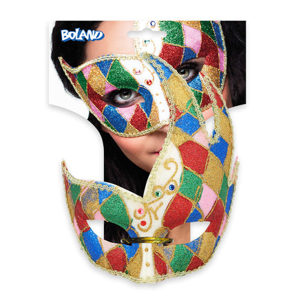 Boland Oogmasker Venice jester