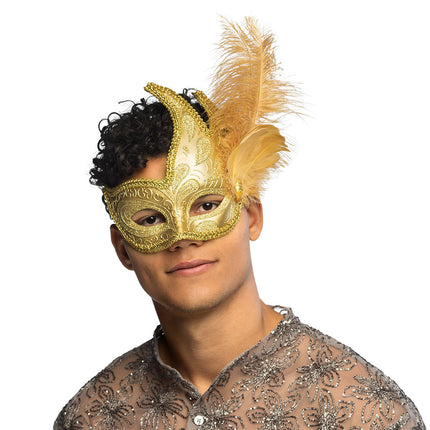 Boland Oogmasker Venice prezioso goud