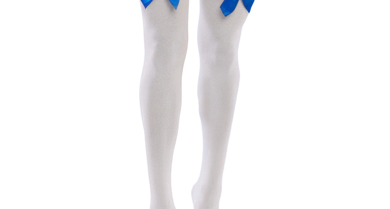 Boland Paar kousen Bow wit/blauw