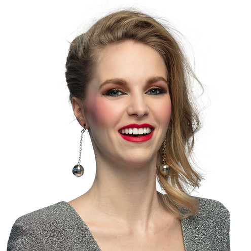 Boland Paar oorbellen Discoballen