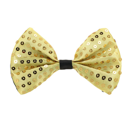 Boland Pailletten vest met strik Set Spangles goud