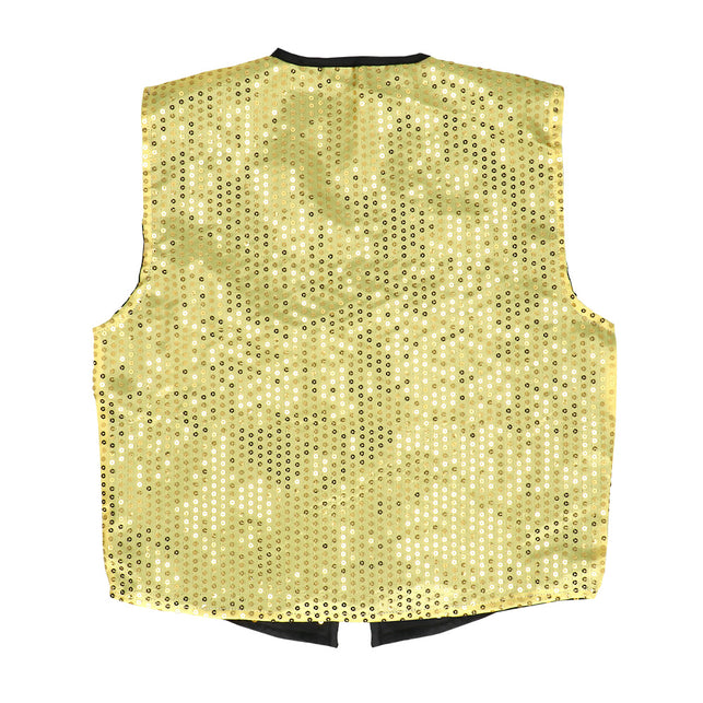 Boland Pailletten vest met strik Set Spangles goud