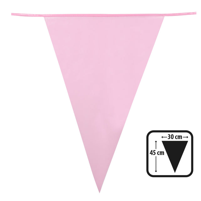 Boland PE reuzenvlaggenlijn lichtroze