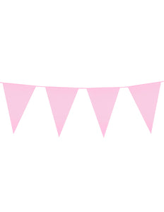 Boland PE reuzenvlaggenlijn lichtroze