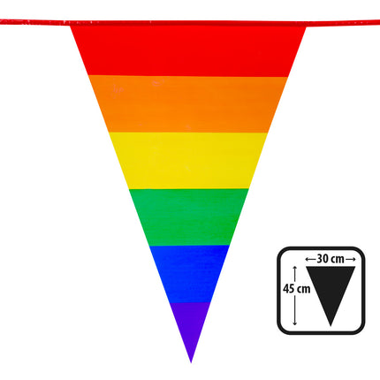 Boland PE reuzenvlaggenlijn Regenboog