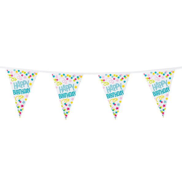 Boland PE vlaggenlijn 'Happy birthday'