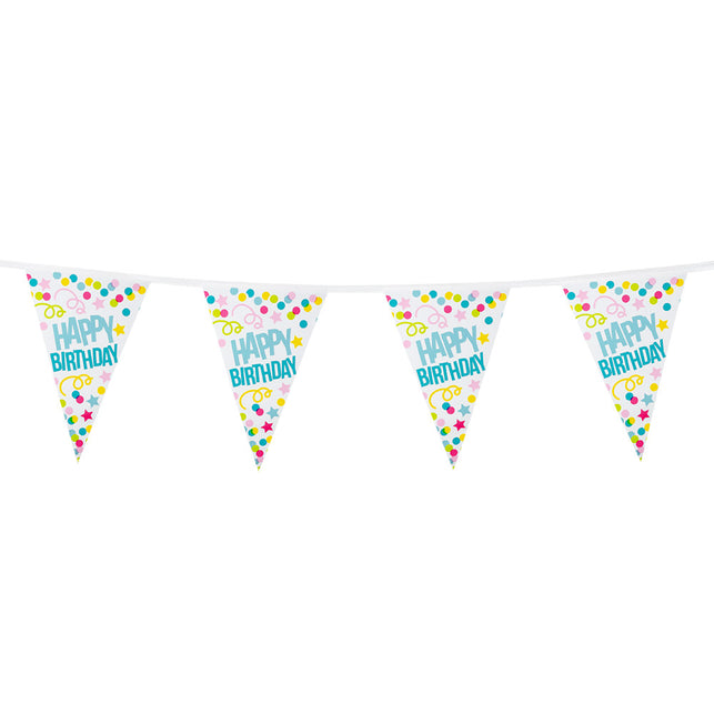 Boland PE vlaggenlijn 'Happy birthday'