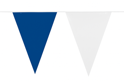Boland PE vlaggenlijn wit/blauw
