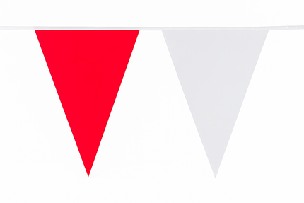 Boland PE vlaggenlijn wit/rood