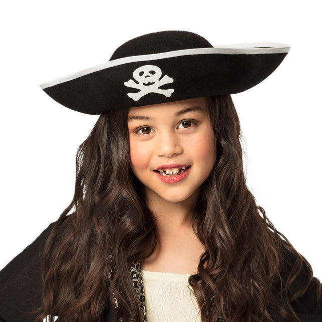 Boland Piraten kapitein hoed kind zwart