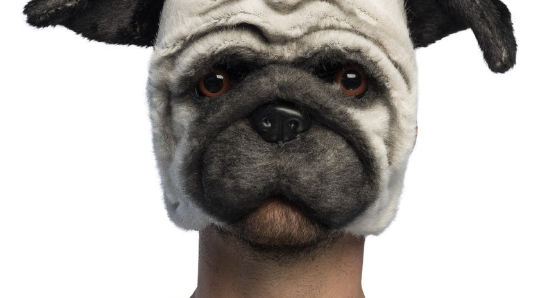 Boland Pluche mopshond masker (pug)