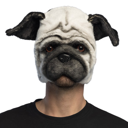 Boland Pluche mopshond masker (pug)