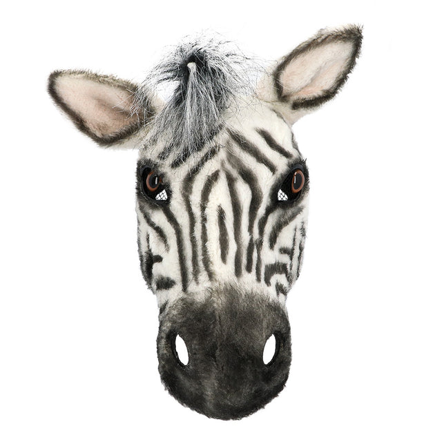 Boland Pluchen masker Zebra