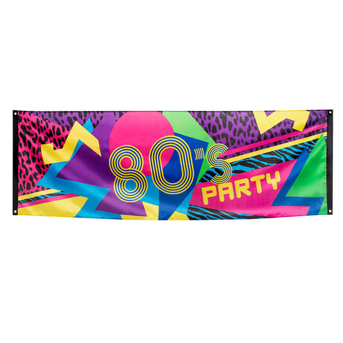 Boland Polyester banner '80's party'
