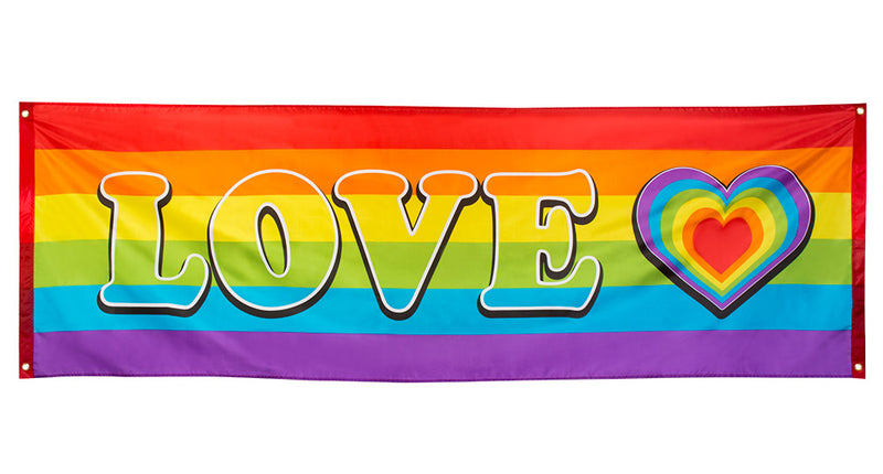 Boland Polyester banner Regenboog 'Love'