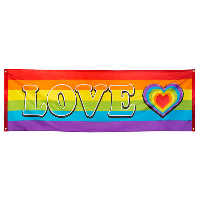 Boland Polyester banner Regenboog 'Love'