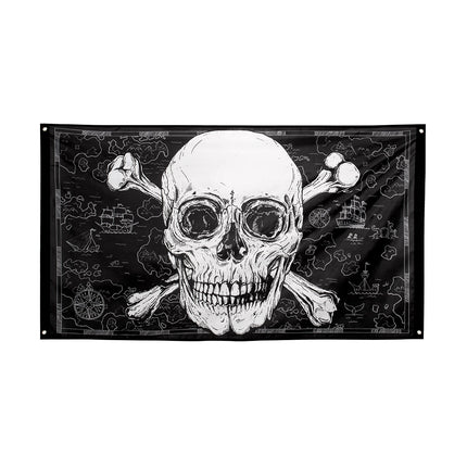Boland Polyester vlag Piraten