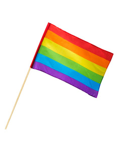 Boland Polyester zwaaivlag Regenboog
