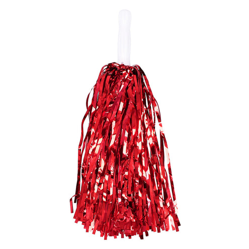 Boland Pompoms Metallic rood